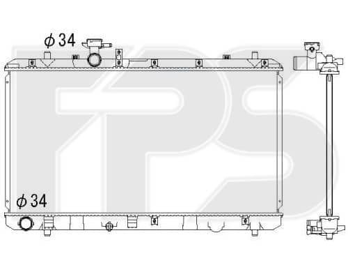 Радіатор Охолодження Suzuki SX 4 2006-2014, 1770079J00, 1770079J00A00, 1770080JB0, 71742122, 71742136