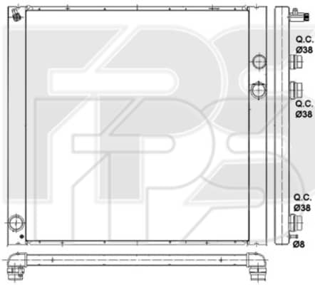 Радіатор Охолодження Land Rover Range Rover 2002-2012, PCC500370, PCC500670