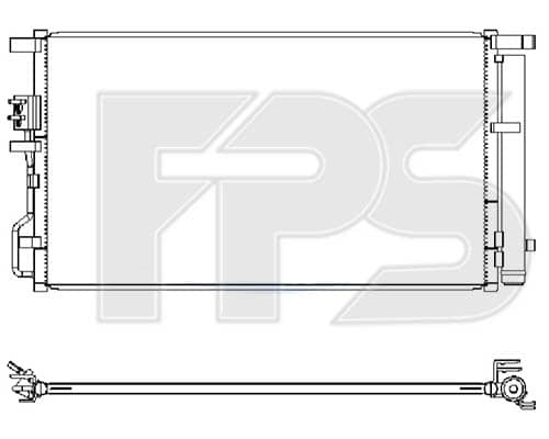 Радіатор кондиціонера Hyundai Tucson 2015-2018, 97606D7500, 97606F8500