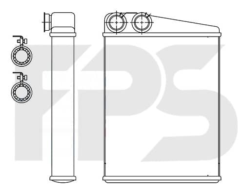 Радіатор Пічки Mercedes-Benz Ml-Class 2005-2011, 1648300061, A1648300061