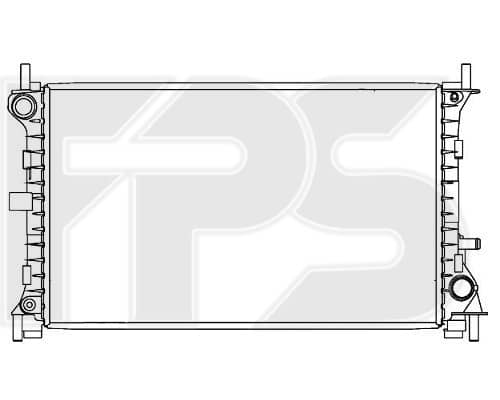 Радіатор Охолодження Ford Focus 1998-2004, 1061188, 1079157, 1093458, 1093463, 1671969, 98AB8005KE, 98AB8005KF, 99AB8005AB, ME98AB8005KF, YS4Z8005BB