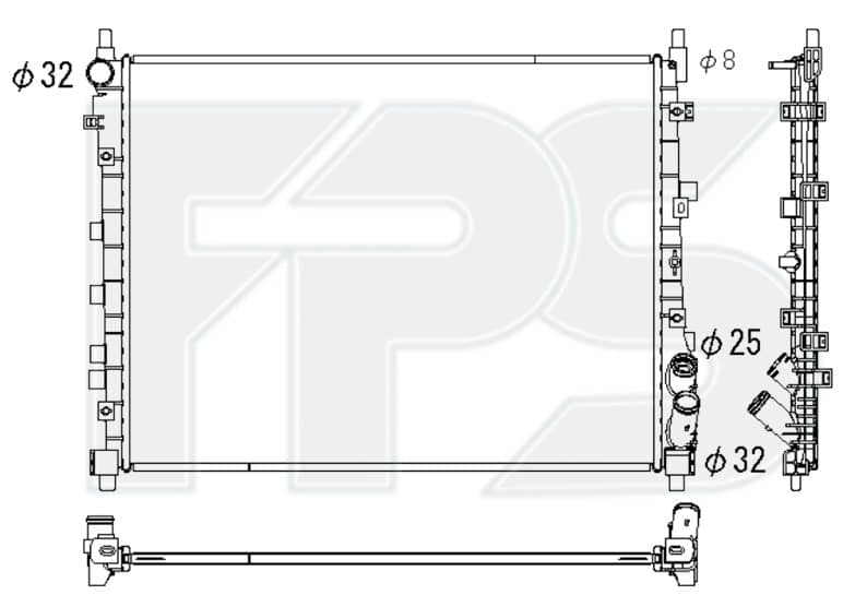 Радіатор охолодження BYD TANG L 2025+