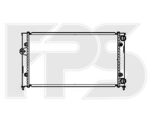 Радіатор Охолодження Volkswagen Golf 1991-1997, 1H0121253R, 1H0121253S