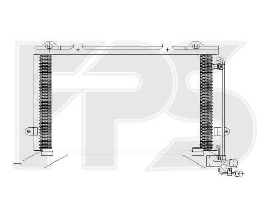 Радіатор кондиціонера Mercedes-Benz E-Class 1995-1999, 2108300470, A2108300470