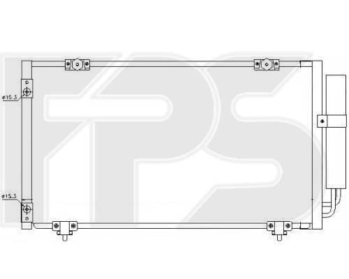 Радіатор кондиціонера Toyota Avensis 1997-2000, 8845005010, 8845005070