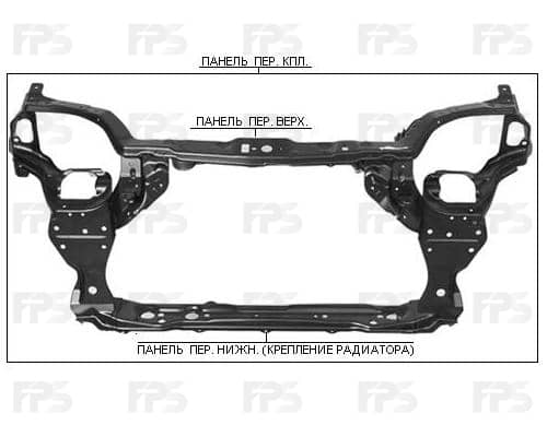 Панель Передній Правий Chevrolet Aveo 2002-2008, 96440662, 96457531, 96534357