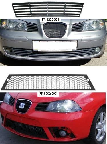 Решітка Пластикова Передня Права Seat Ibiza 2002-2009, 6L6853667 9B9