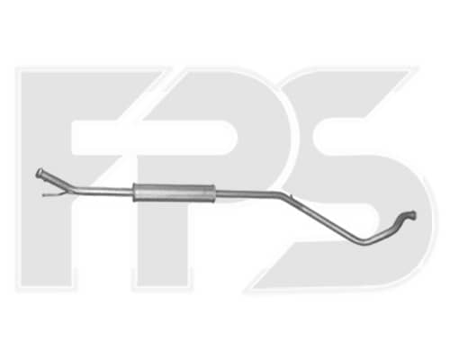 Глушник Посередені Citroen C4 2005-2010, 1717-W7