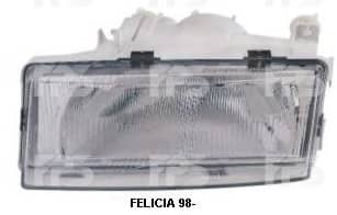 Фара Передня Передня Права Skoda Felicia 1998-2001, 6U1941018C
