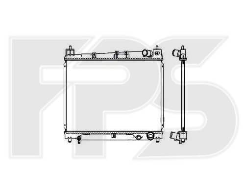 Радіатор Охолодження Toyota Yaris 1999-2006, 1640021060, 164002106087, 1640021080, 164002108087, 1640021081, 1640021120, 164002112087, 1640021121
