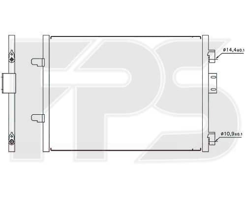 Радіатор кондиціонера Renault Clio 2001-2006, 7700436062