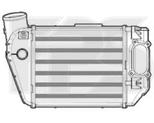 Радіатор наддуву AUDI A4 2001-2004