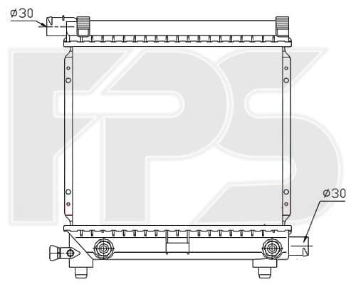 Радіатор Охолодження Mercedes-Benz 124 1984-1996, 2015000603, 2015003803, 2015004003, 2015004603, A2015000603, A2015003803, A2015004003, A2015004603