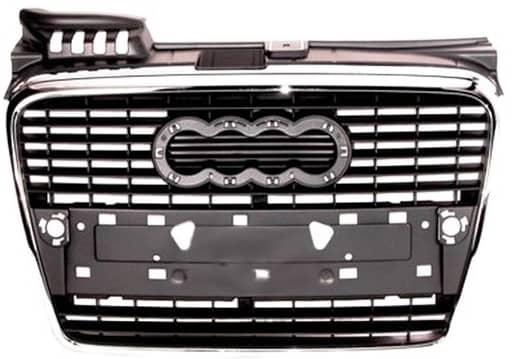 Решітка Радіатора Пластикова Передня Права Audi A4 2005-2008