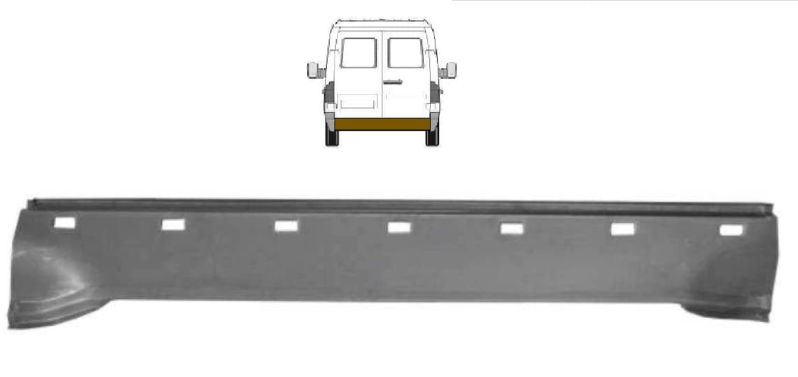 Ремчастина Металева Задня Права Mercedes-Benz Sprinter 1995-2000
