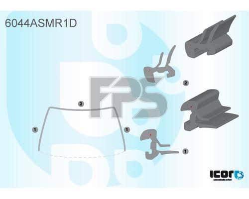 Молдінг Скла Гумовий Nissan Qashqai 2006-2009