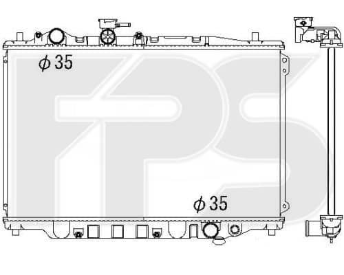 Радіатор Охолодження Mazda 626, F25215200, F2H115200, F2H115200A, F2J215200, F8C115200, F8C315200A, F8C715200, FE4J15200, FE4J15200A, FE4J15200X, FEAM15200, FEDG15200