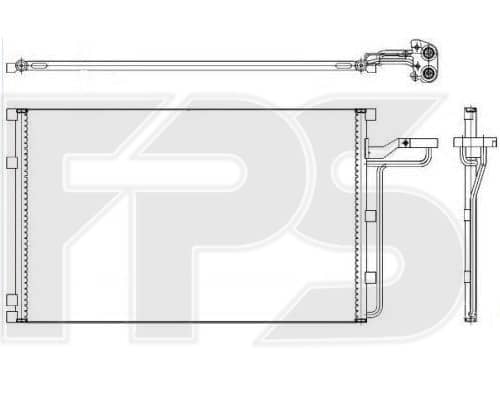 Радіатор кондиціонера Volvo C30 2006-2012, 30647931, 30661957, 31332302, 31356003, 31418515