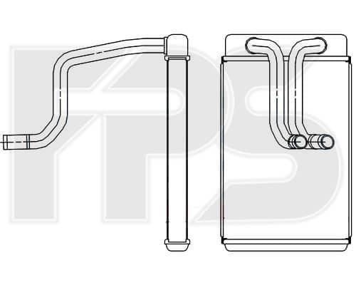 Радіатор Пічки Hyundai Matrix 2001-2005, 9713817000
