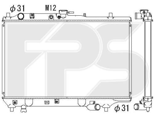 Радіатор Охолодження Mazda 323 1989-1994, BP2615200D, BP2615200E, BP2615200F, BP2615200G