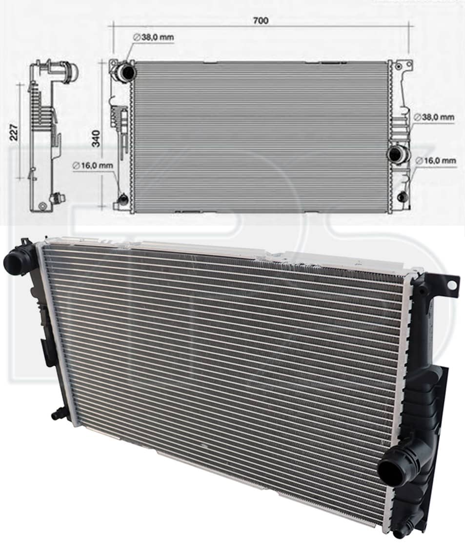 Радіатор охолодження BMW 1 2011-2015