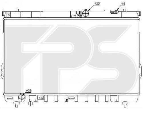 Радіатор Охолодження Hyundai Santa FE 2001-2006, 2531026400