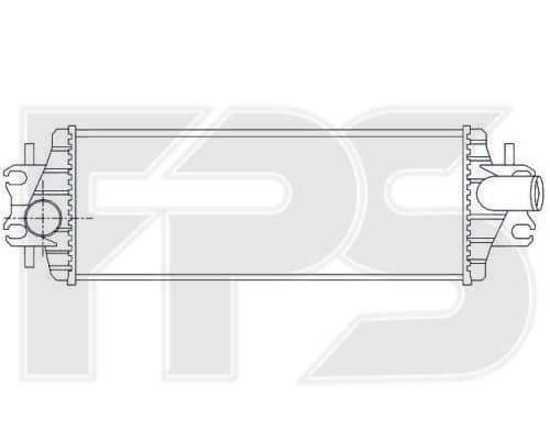 Радіатор Наддуву Nissan Primastar 2002-2007, 1449600QAB, 4411898, 8200219497, 93850451