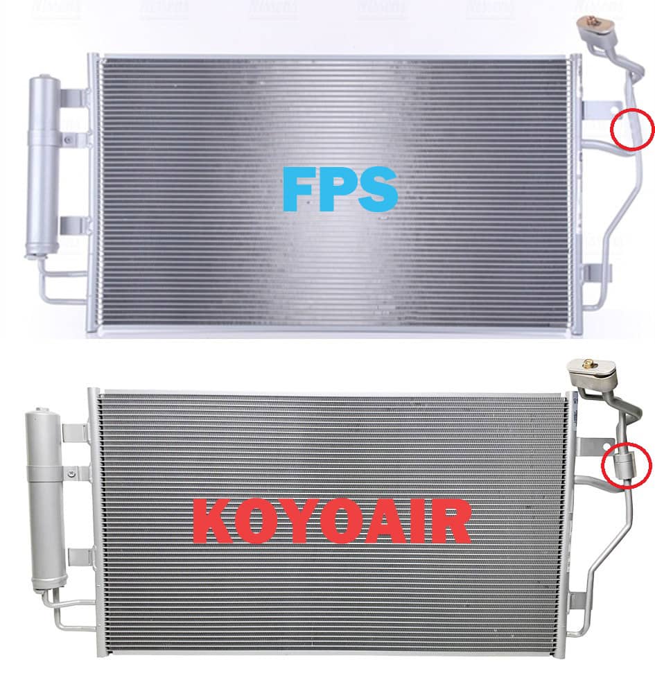 Радіатор кондиціонера Nissan Leaf 2011-2017, 921003NL0A, 921003NL1A, 921003NL1B, 921005SH0A