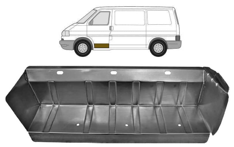 Ремчастина Металева Передня Ліва Volkswagen Transporter 1990-2003