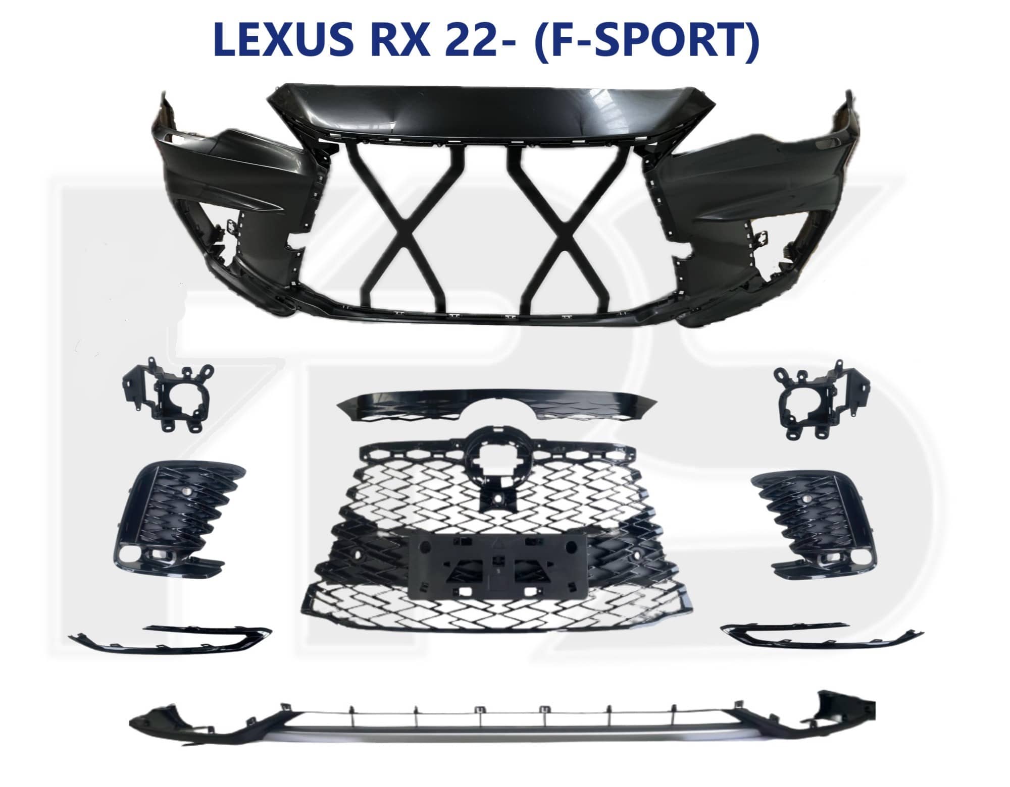 Комплект Бампера Передній Правий Lexus RX 2022+