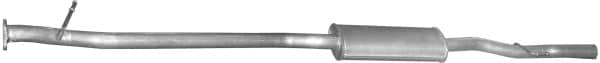 Глушник Посередені Nissan X-Trail 2008-2010, 20100JG05A, 20100JG15A