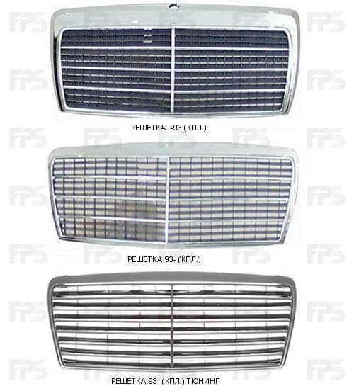 Решітка Пластикова Передня Права Mercedes-Benz 124 1984-1996