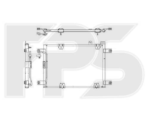 Радіатор кондиціонера Suzuki Grand Vitara 1998-2005, 9531065D00