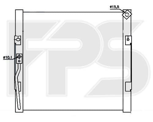 Радіатор кондиціонера Honda Civic 1992-1995, 04801SR1305, 80110SR1A13, 80110SR1A23, 80110SR3023