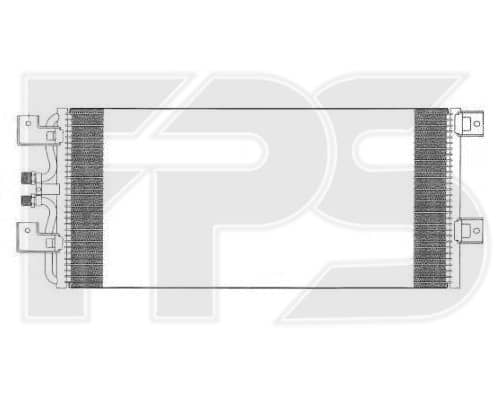 Радіатор кондиціонера Volkswagen Transporter 1980-1991, 701820413, 701820413D, 701820413H, 7D0820413A