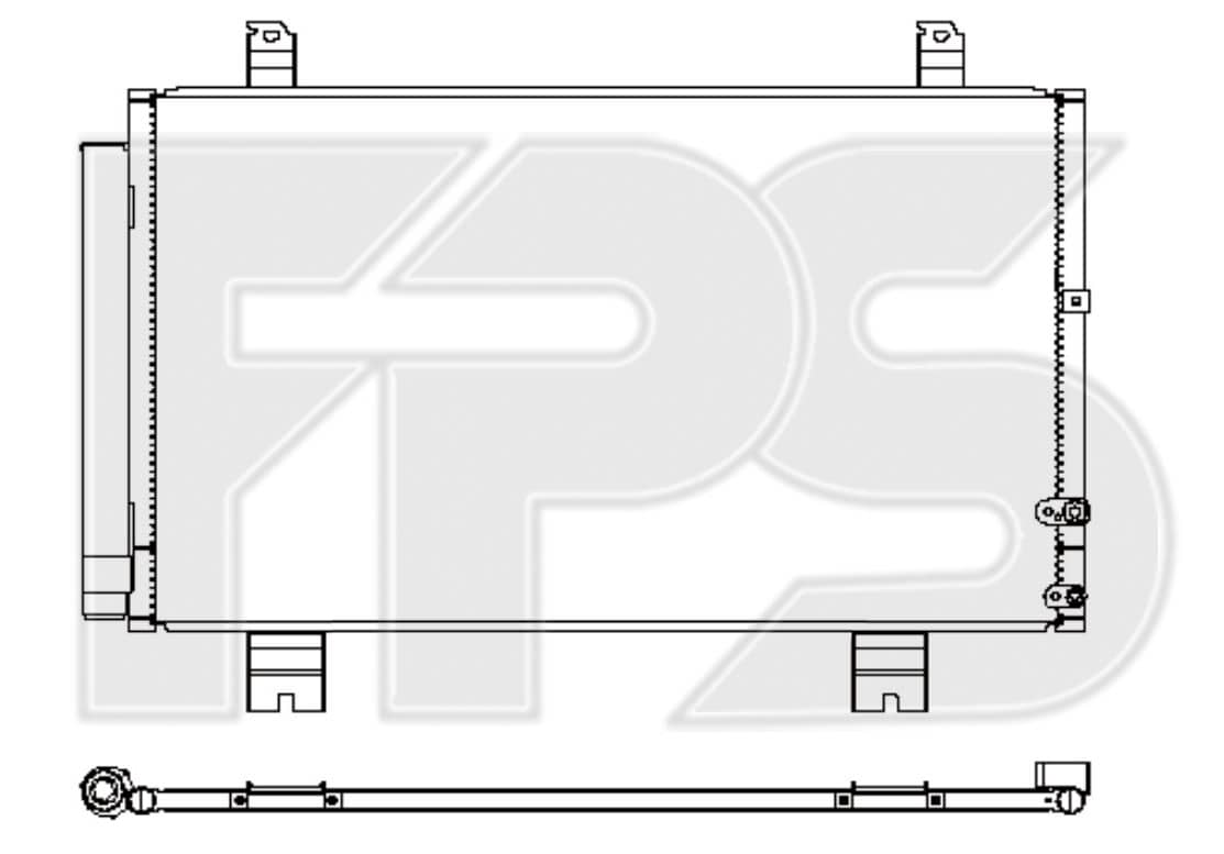 Радіатор кондиціонера Lexus GS 2012-2020, 8846030B40