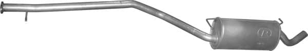 Глушник Посередені Ford Transit Connect / Tourneo Connect 2002-2009, 4420837, 4420841, 4523730