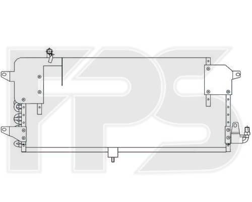 Радіатор кондиціонера Volkswagen Passat 1988-1993, 357820413, 357820413A