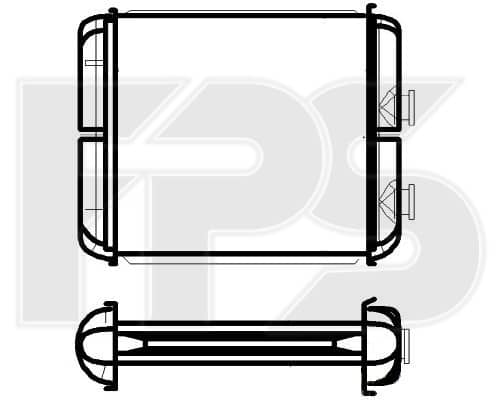 Радіатор Пічки Opel Astra 1998-2009, 1618134, 1618312, 9117117, 93180006, 1618133, 1618135, 1618140, 1618182, 1618206, 9117116, 9117118, 9118960, 9192937