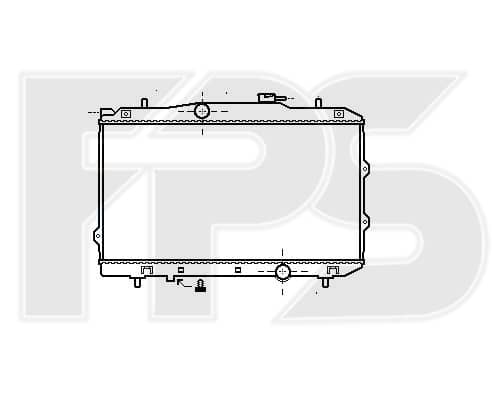 Радіатор Охолодження Kia Cerato 2006-2009, 253102F800, 253102F840, S253102F840