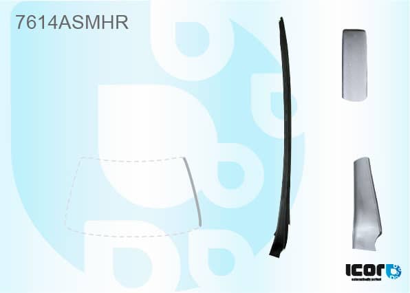 Молдінг Скла Гумовий Seat Ibiza 2009-2012