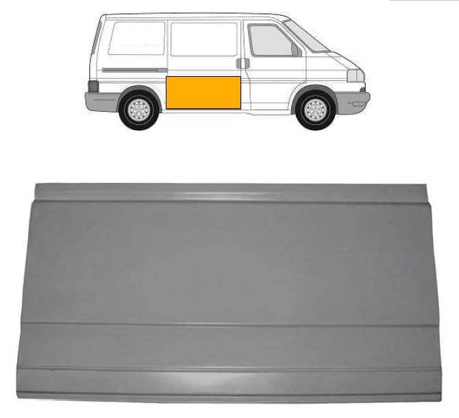 Ремчастина Металева Передня Права Volkswagen Transporter 1990-2003