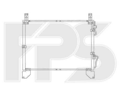 Радіатор кондиціонера Ssangyong Rexton 2002-2006, 6840008400