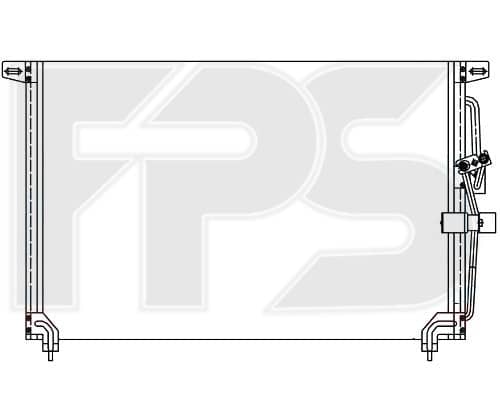 Радіатор кондиціонера Opel Omega 1994-1999, 1850028, 1850047, 1850059, 1854130, 52460418, 52475899, 52482789, 62475899, 9196942, 9196961