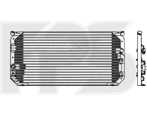 Радіатор кондиціонера Toyota Corolla 1992-1997, 8846002040, 8846012460