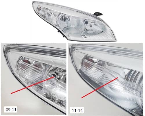 Фара Передня Передня Ліва Renault Megane 2009-2014, 260607449R