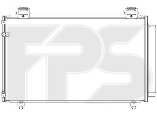 Радіатор кондиціонера Toyota Avensis 2003-2006, 8845005100, 8845005101