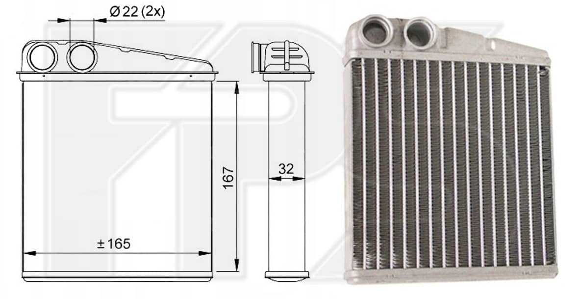 Радіатор Пічки Nissan Micra 2003-2010, 27140AX700, 27140AX70A, 27140AX70B, 7701208381, 7701208766