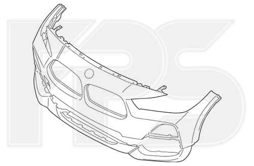 Бампер Передній Правий BMW X2 2018-2023