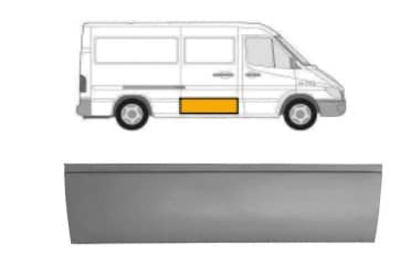 Ремчастина Металева Передня Права Mercedes-Benz Sprinter 1995-2000